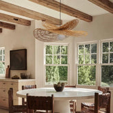 Southeast Asian Woven Rattan Pendant Light